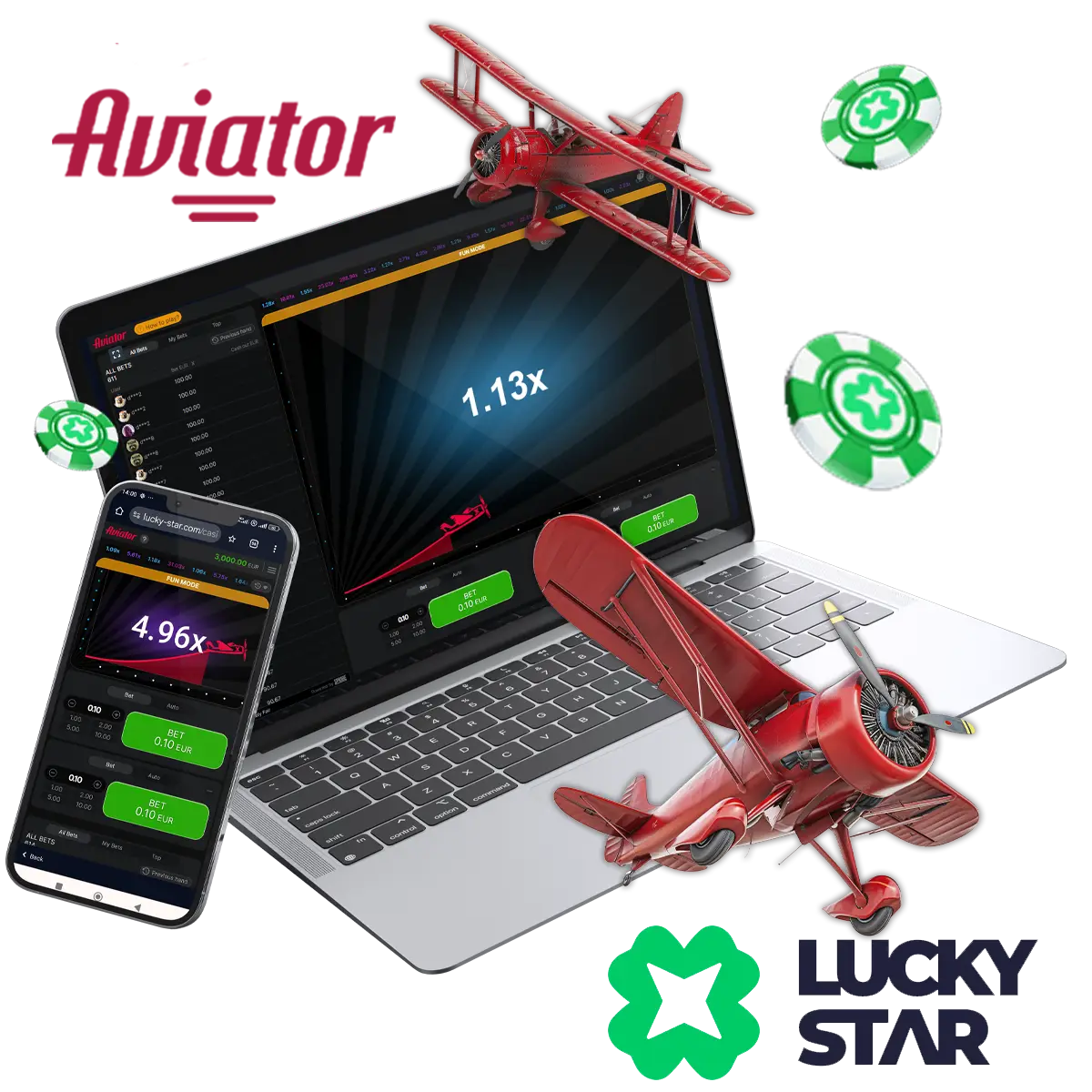 The Lucky Star Aviator demo is a free simulation of the real-money