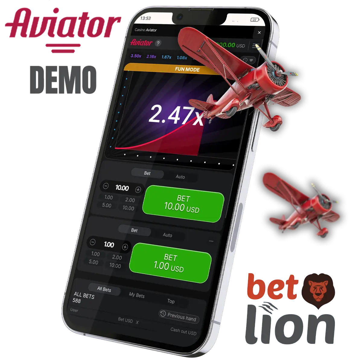 Betlion Aviator demo version