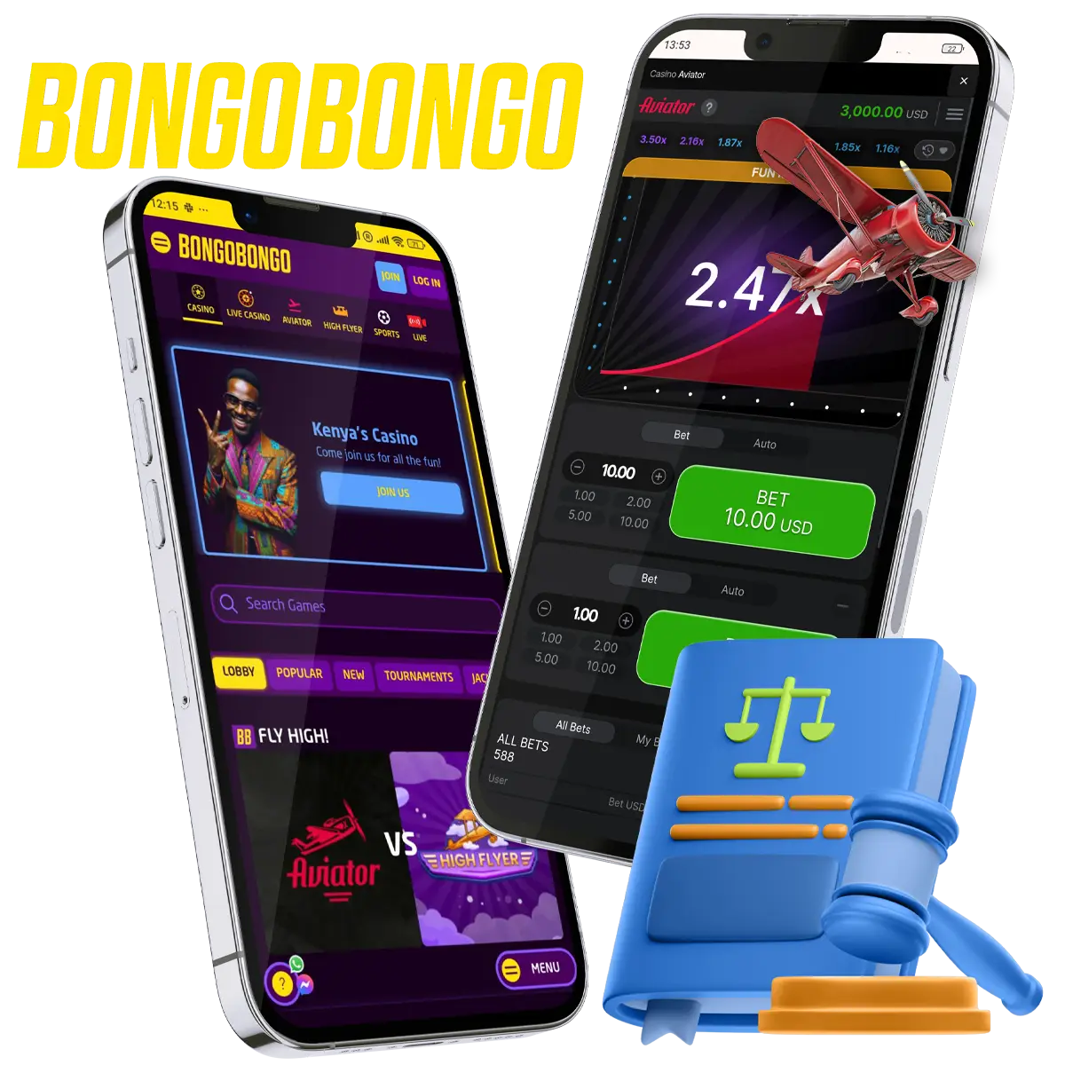 BongoBongo Aviator is fully legalized and authorized to operate in Kenya.