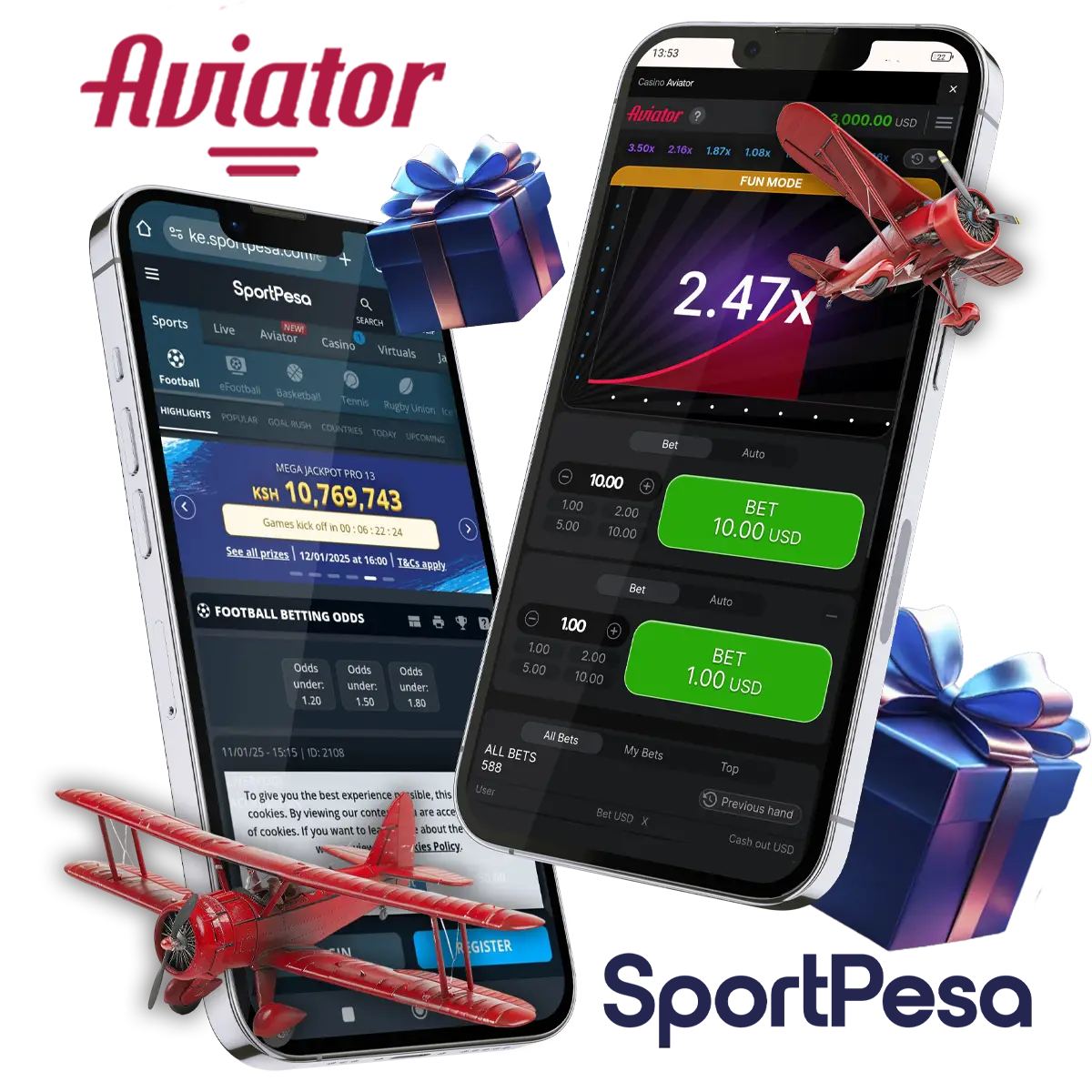 Sportpesa bonus for Aviator