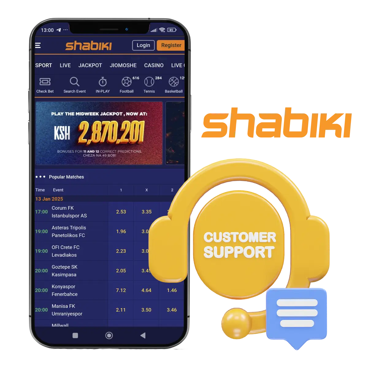 Shabiki 24/7 customer support