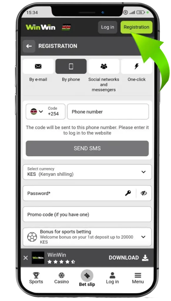 Registration on WinWin
